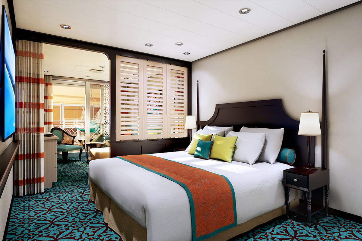 Afbeelding Havana Cabana Suite grenst aan openbaar wandeldek
