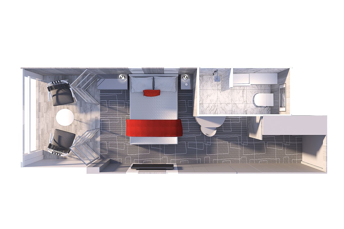 Afbeelding Single balkonhut