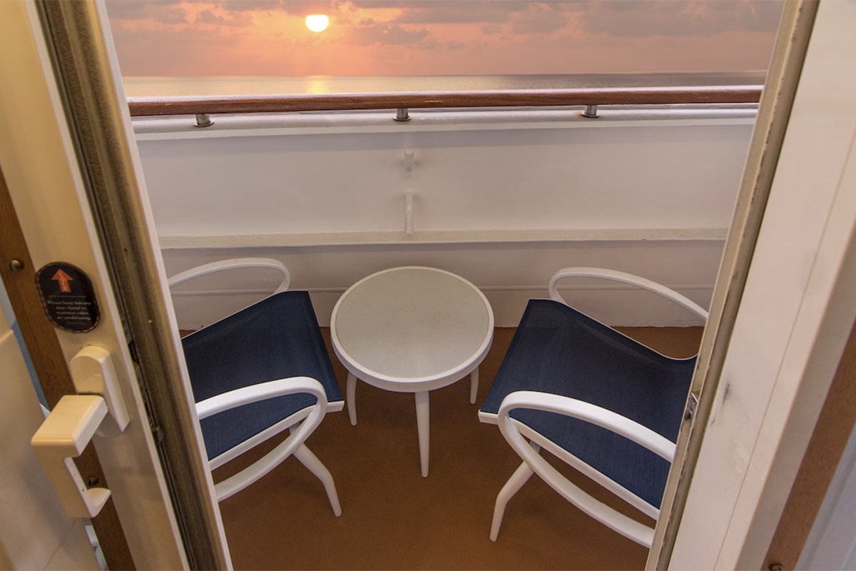 Afbeelding Deluxe Balkonhut met belemmerd zicht