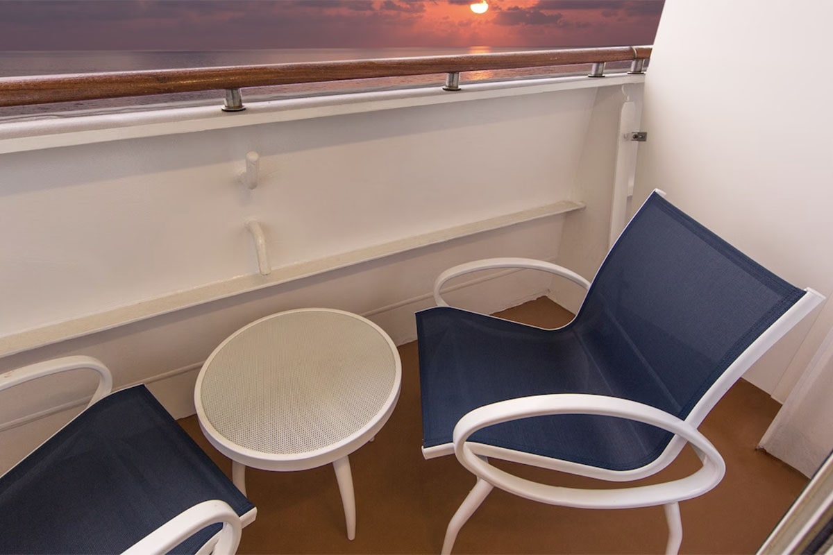 Afbeelding Deluxe Balkonhut met belemmerd zicht