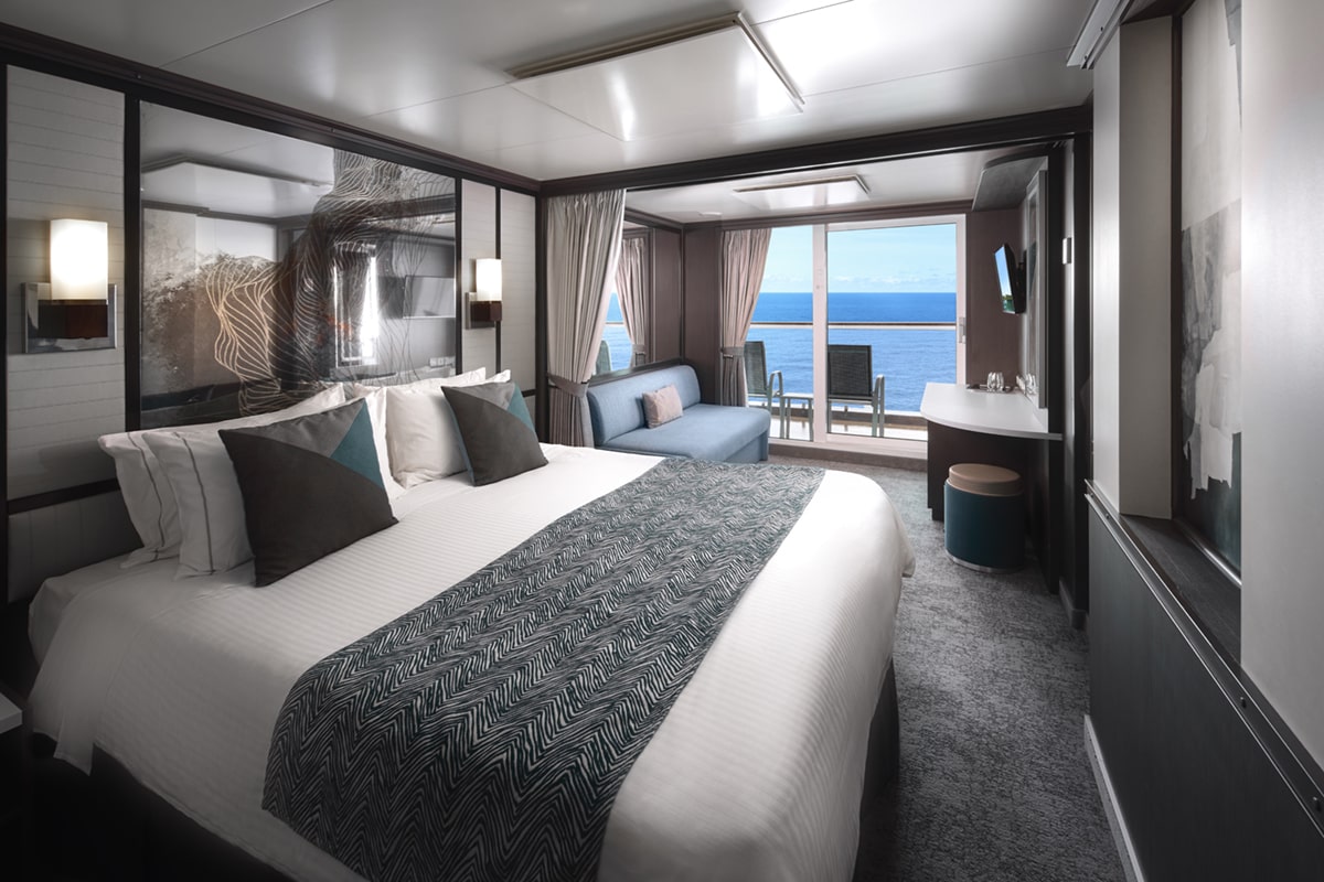 Afbeelding Club Balcony Suite (achterkant schip)