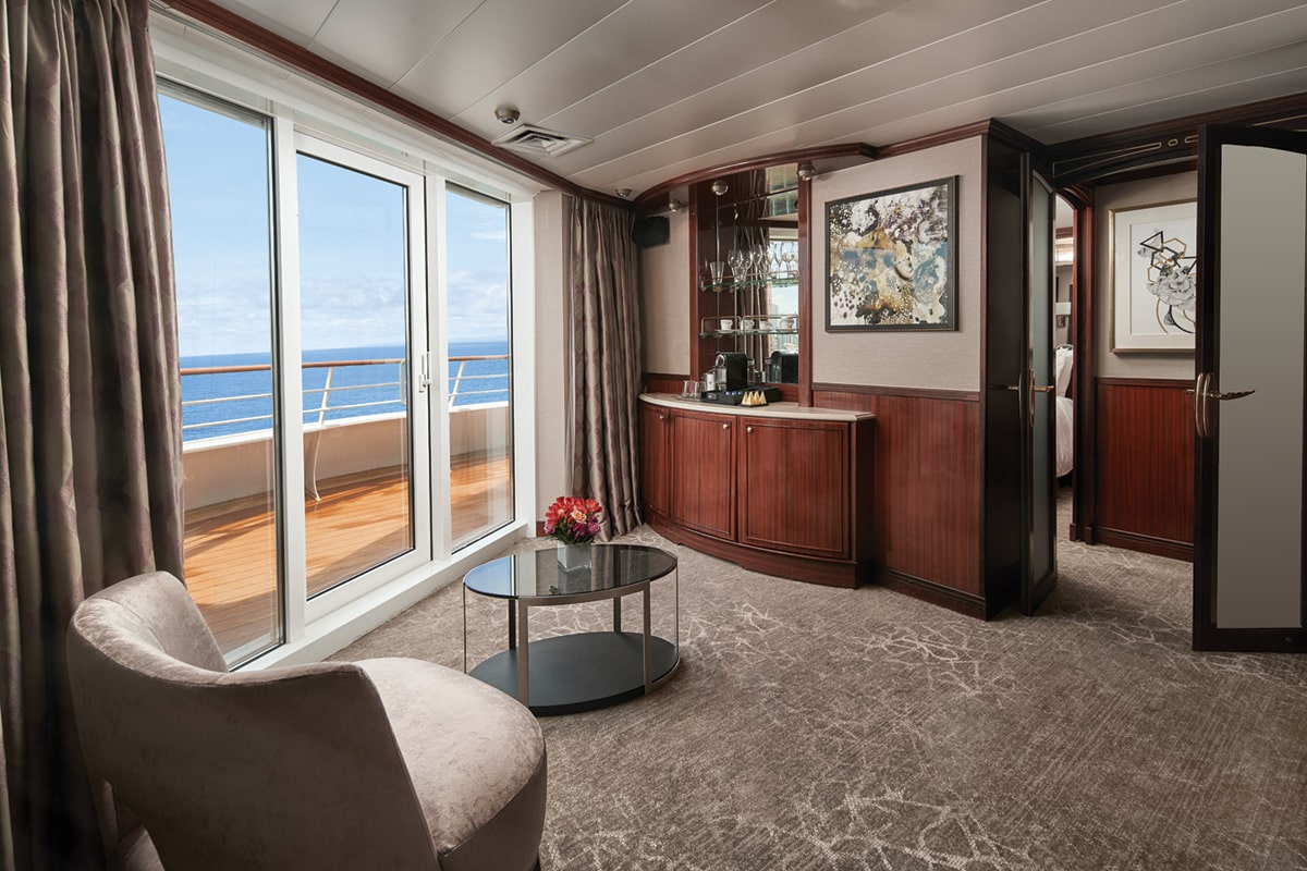 Afbeelding Penthouse Suite achterkant schip met 2 slaapkamer