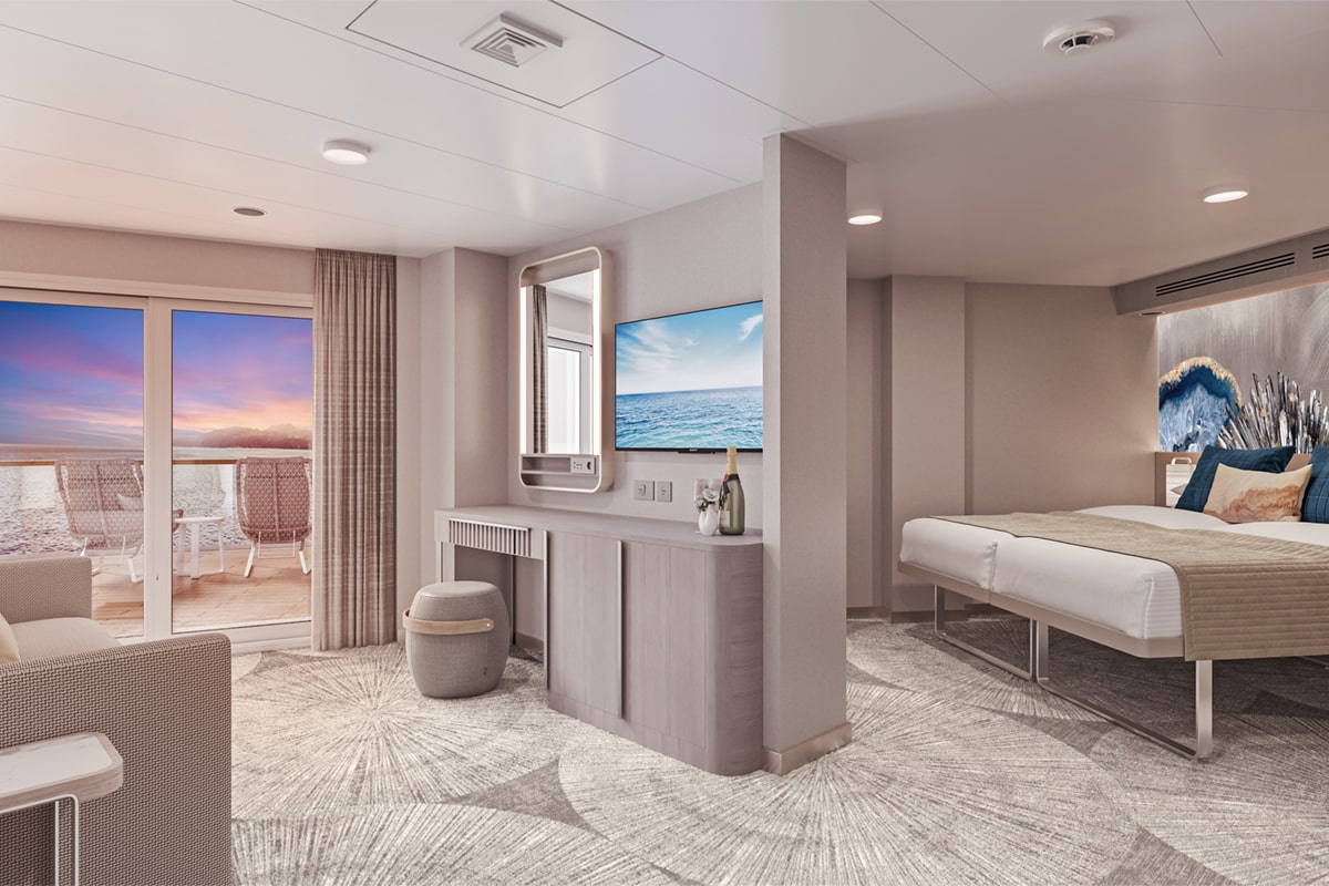 Afbeelding Suite met ruim balkon achterkant schip